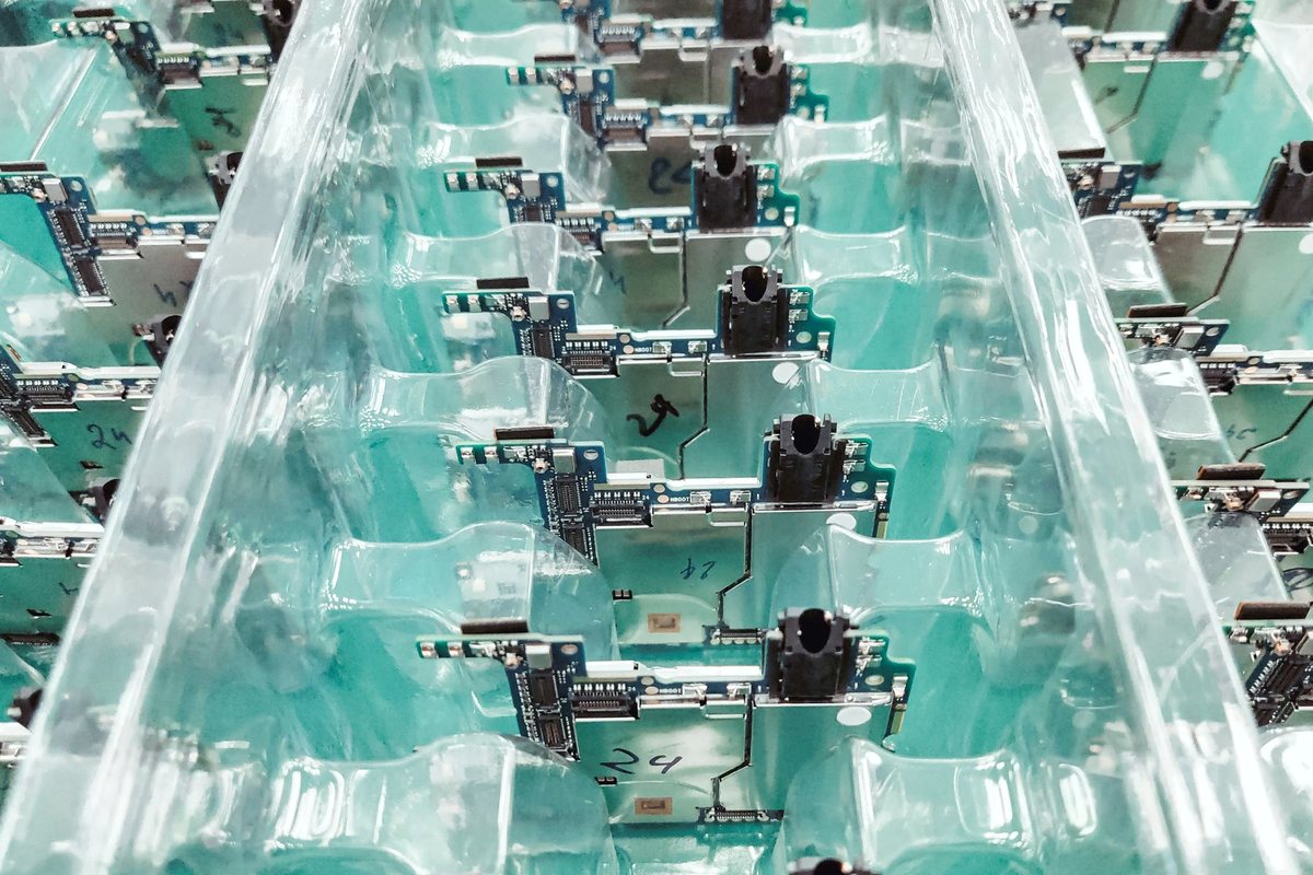 Circuit boards arranged for electronics production